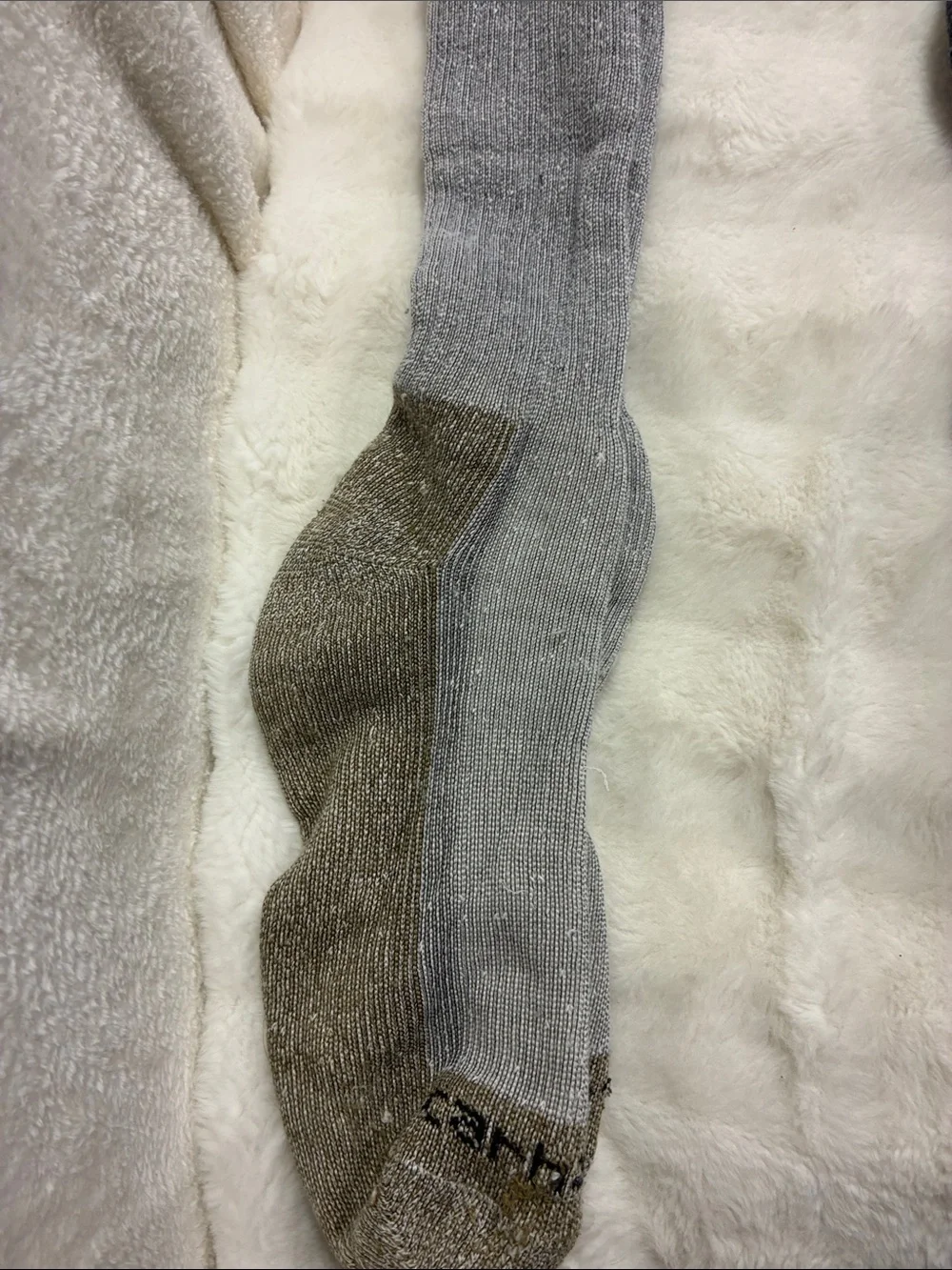 Avalanche Men's Casual Crew Socks in Gray, Dark Gray & Brown Mix